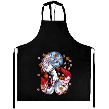 Discover Japanese Fox Kitsune Aprons