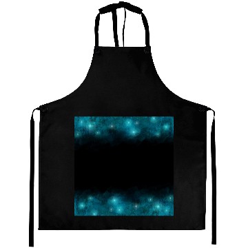 Discover Teal Galaxy Watercolor Universe Aprons