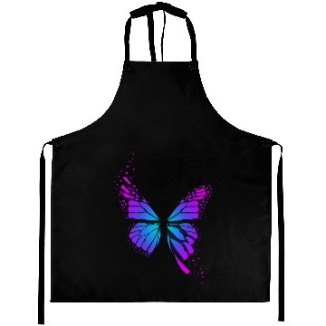 Discover Bright neon butterfly Aprons