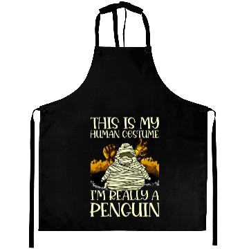 Discover Halloween penguin costume design Aprons