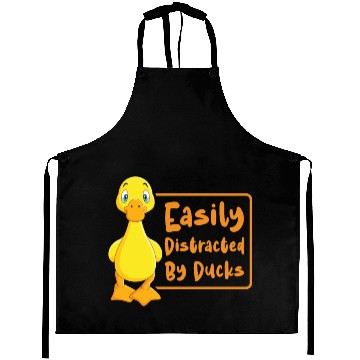 Discover Easily Distracted By Ducks Duck Rubber Duck Aprons