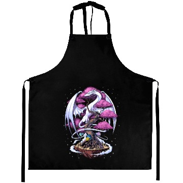 Discover Japanese Dragon Cherry Blossom Aprons