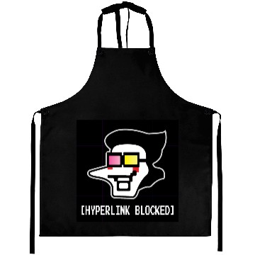 Discover Spamton HYPERLINK BLOCKED - Deltarune Sticker Aprons