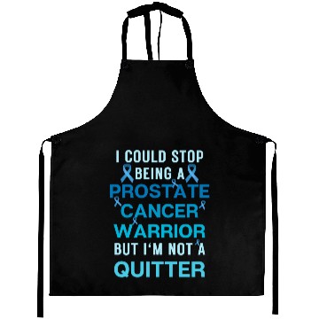Discover Prostate Cancer Survivor Quitter Warrior Graphic Aprons