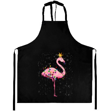Discover Flamingo Christmas Tree Lights Xmas Gift Aprons
