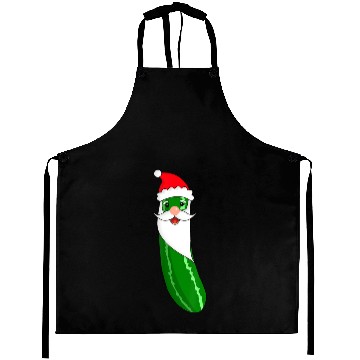 Discover Pickle Santa Christmas Funny Cucumber Lover Gift Aprons
