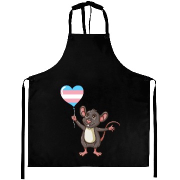 Discover Mouse Heart Balloon Transgender Pride Aprons