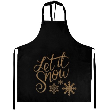 Discover let it snow Christmas Aprons