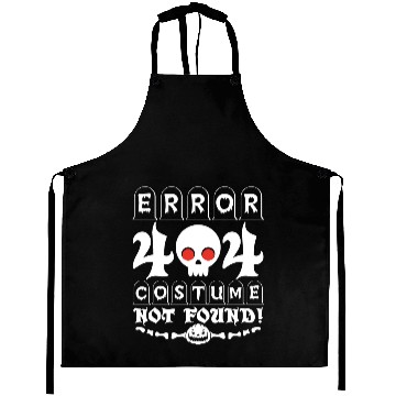 Discover Error 404 Costume Not Found Halloween Aprons