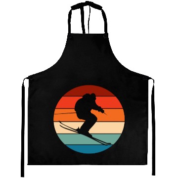 Discover Skiing Skier Vintage Aprons