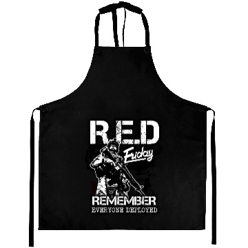 Discover Remember Everyone Deployed US Red Flag Friday Aprons