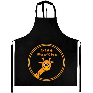 Discover Giraffe stay positive Aprons