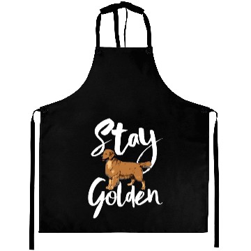 Discover Stay Golden Retriever Aprons