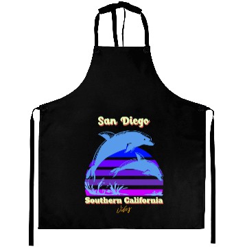 Discover San Diego dolphins sunset Aprons