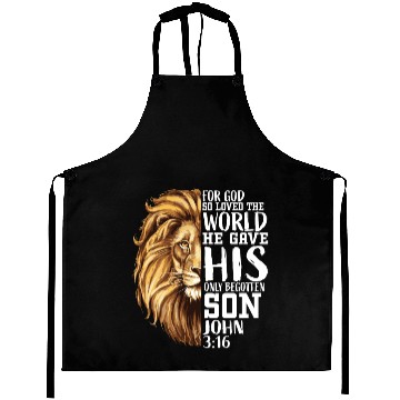 Discover Christian Religious Gifts Men Him Lion Judah Verse Aprons