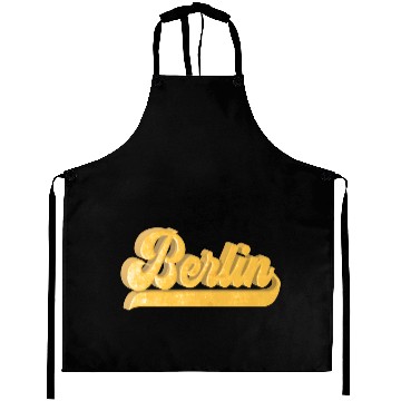 Discover Golden Berlin Bling Bling Logo Aprons