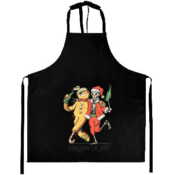 Discover Cool Anti Christmas Skeleton Aprons