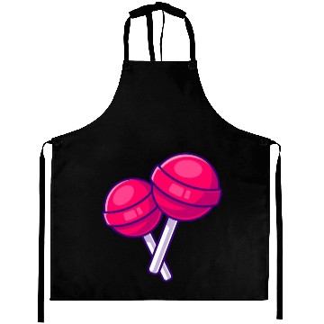 Discover Lollipop candy pink Aprons