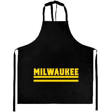 Discover Vintage Milwaukee Baseball Game Day Script Aprons