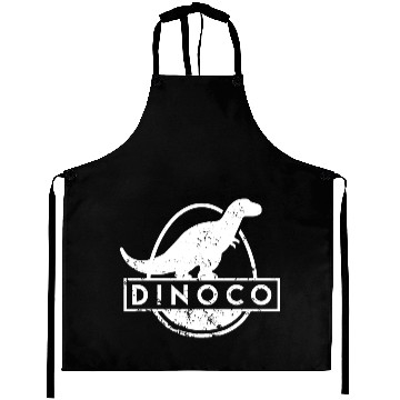 Discover Dinoco White Distressed Aprons