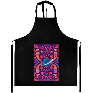Discover Psychedelic - Funky Planets - Indie Aesthetic - Aprons