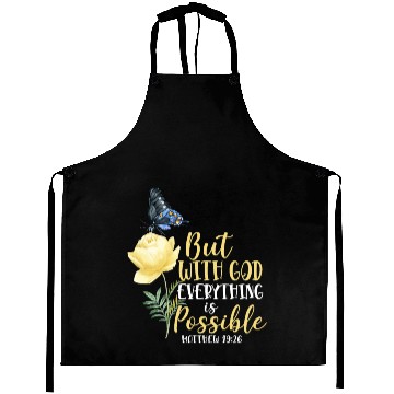 Discover Christian Bible Verse Butterfly Aprons