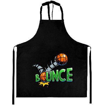 Discover Funny Cartoon Comics Bounce Aprons