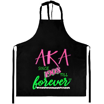 Discover AKA Sorority Alpha Kappa Pink And Green Twenty Pea Aprons