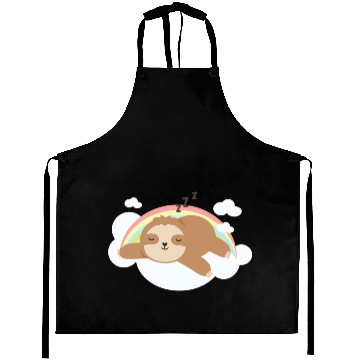 Discover Rainbow Cloud Sloth Fitted Scoop Aprons