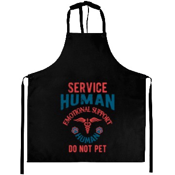 Discover Service Human Emotional Support Human Do Not Pet Aprons