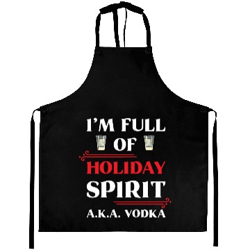 Discover Christmas Vodka Saying Aprons