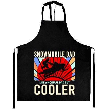 Discover Snowmobile Sledder Dad Gift Snowcross Winter Sport Aprons