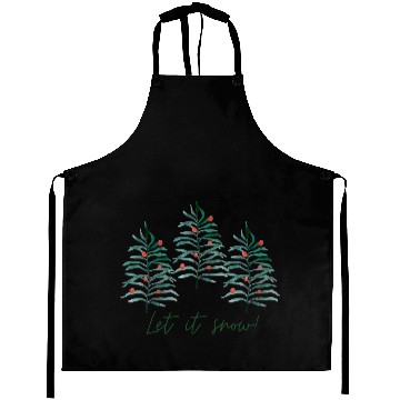 Discover Christmas tree - Let it snow Aprons