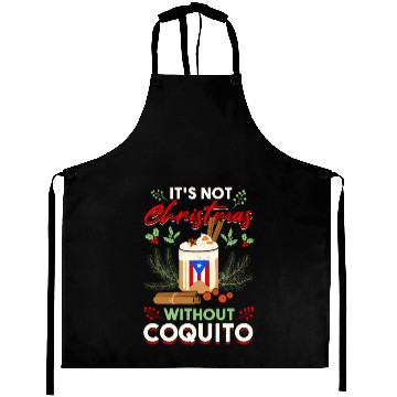 Discover Coquito Puerto Rico Rum Eggnog Drinking Aprons