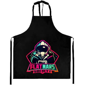 Discover Flat Mars Society Flat Earth Gift Aprons