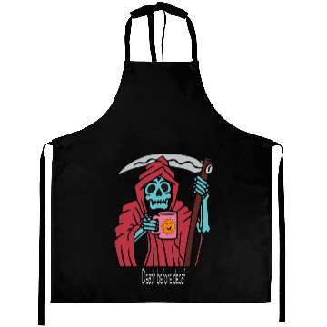 Discover Death before decaf red dark 02 Aprons