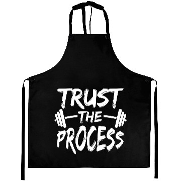 Discover Trust The Process Motivational Quote Gym Workout S Aprons