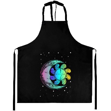 Discover Cute Moon Sun Celestial Luna Spirituality Aprons