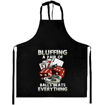 Discover Funny Poker Bluffing Balls Distressed Texas Hold E Aprons
