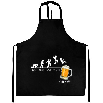 Discover Monday Tuesday Wednesday Thursday Friday Drinking Aprons