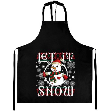 Discover LET IT SNOW Aprons