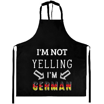 Discover Funny Yelling Germany German Flag Aprons