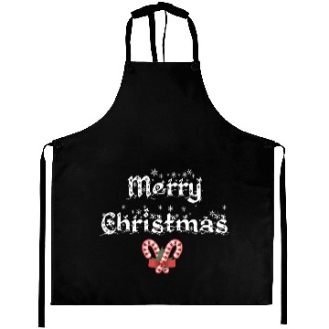 Discover Merry Christmas Winter Candy Canes Aprons
