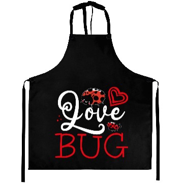 Discover Love Bug Cute Valentine’s Day Couple Matching Aprons