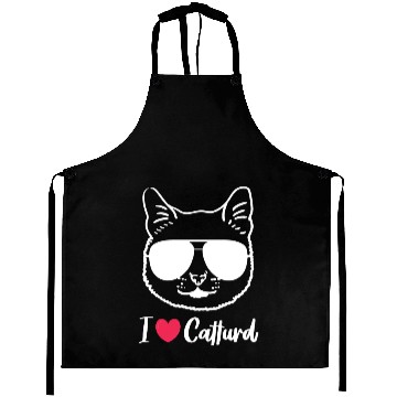 Discover I Love Catturd Funny Aprons