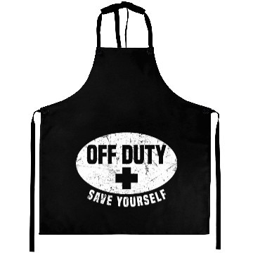 Discover Off Duty Lifeguard Funny Aprons