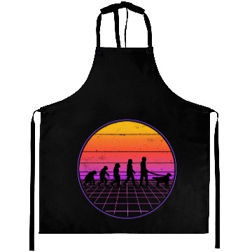 Discover English Setter Evolution Vaporwave Aprons