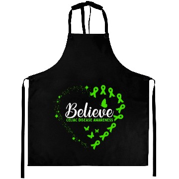 Discover Green Butterfly Celiac Disease Awareness Aprons