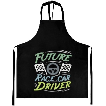 Discover Future Race Car Driver Kids Racing Driver Gift Aprons