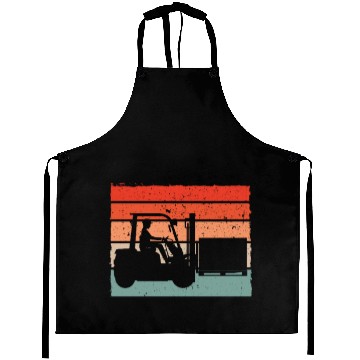 Discover Retro Forklift Operator Gift Aprons